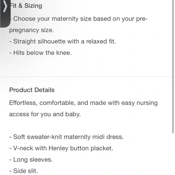 GAP MATERNITY Henley Midi Sweater Dress - Picture 5 of 12